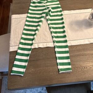 Vastitch elf Striped Green and White leggings
